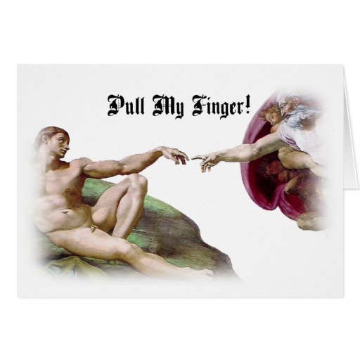 Pull My Finger Fart Humour Card