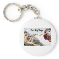 Pull My Finger Fart Humour Keychains