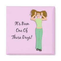 Pull Your Hair Out Toon Magnet