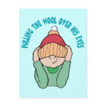 Pulling The Wool Over His Eyes ~ Word Play postcards