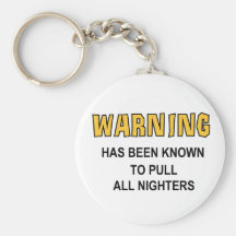 Pulls All Nighters Key Chain