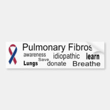 Pulmonary Fibrosis Awareness Bumper Sticker