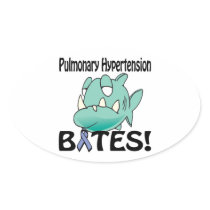 Pulmonary Hypertension BITES Oval Stickers