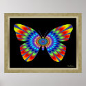 Pulsating Expanding Butterfly posters