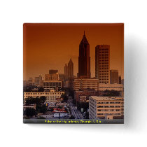 Pulse of the city, Atlanta, Georgia, U.S.A. Button
