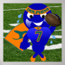 Pump Time Dolphins Football Poster