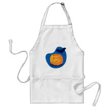 Pumpkin and Bat Aprons