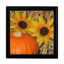 Pumpkin and Sunflower Gift Box