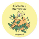 Pumpkin Baby Sticker - Baby Shower