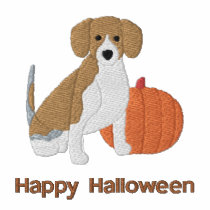 Pumpkin Beagle Embroidered Shirt (Polo Shirt)