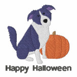 Pumpkin Border Collie Embroidered Shirt (T-Shirt) embroidered shirts