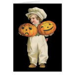 Pumpkin Boy Greeting Cards