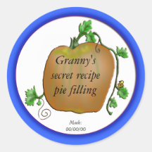 pumpkin canning stickers