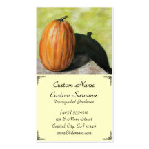 Pumpkin classic still life vegetable oil business card templates