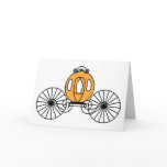 Pumpkin Colored Coach Greeting Cards