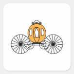 Pumpkin Coloured Coach Sticker