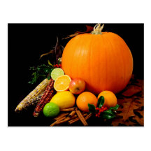 PUMPKIN CORN & FRUIT POST CARDS