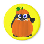 Pumpkin Costume Halloween Penguin Magnets