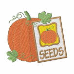 Pumpkin embroidered shirts
