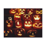 Pumpkin Expressions Halloween Postcard