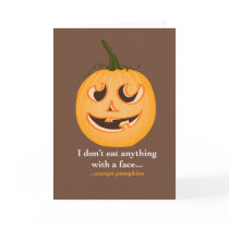 Pumpkin Face - Greeting Card/Party invitation