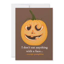 Pumpkin Face - Invitation