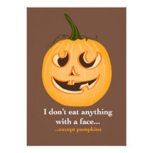 Pumpkin Face - Invitation
