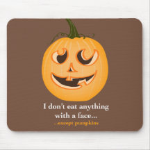 Pumpkin Face - Mouse Pad