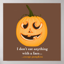 Pumpkin Face - Print
