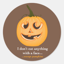 Pumpkin Face - Stickers