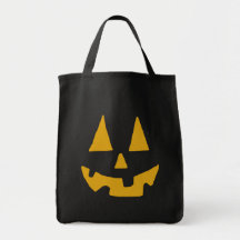 Pumpkin Face Tote Bag