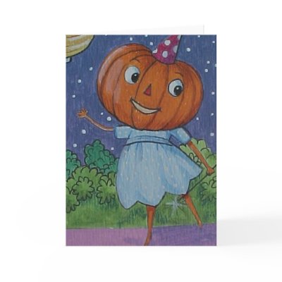 Pumpkin Fairy Card by disgustedcats