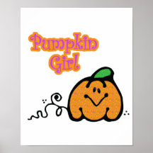 Pumpkin Girl Poster