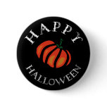 Pumpkin Halloween Button