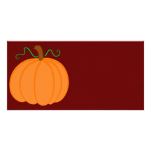 Pumpkin Harvest Custom Photo Card