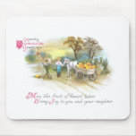 Pumpkin Harvest Vintage Thanksgiving Mouse Mat
