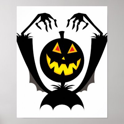 pumpkin head monster poster by doonidesigns