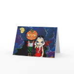 "Pumpkin King's Night Out" Greeting Card