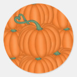 Pumpkin Love Round Sticker