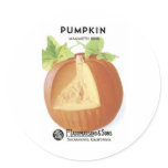 Pumpkin, Mammoth King, F. Lagomarsino & Sons Round Sticker
