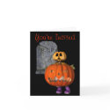 Pumpkin Man Tombstone Halloween Party Invitation cards