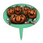 Pumpkin Party Oval Cake Picks