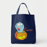 Pumpkin Patch Baby Ghost Canvas Bag