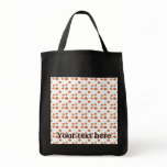 Pumpkin pattern in orange and white bags