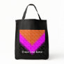 Pumpkin pattern on orange pink black bag