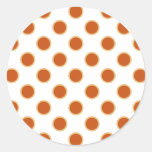 Pumpkin Pie Pattern. Round Stickers