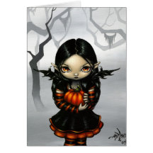 "Pumpkin Pixie" Greeting Card