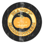 Pumpkin Retro Halloween stickers