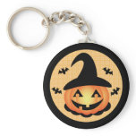 Pumpkin Witch Keychain