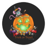 pumpkin with mouse stickers